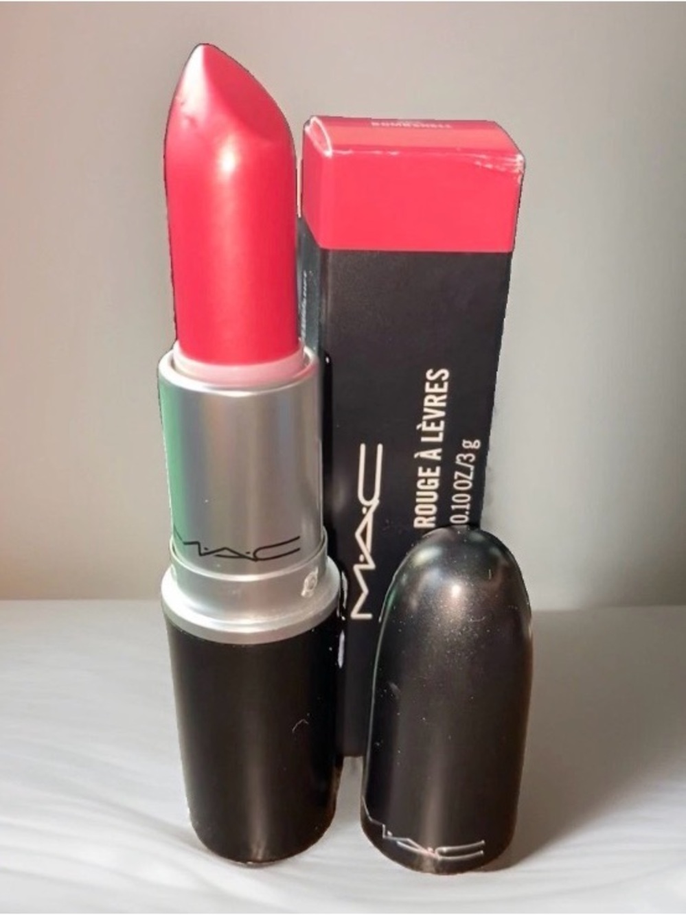 MAC Frost Lipstick 💄 BOMBSHELL 303 - Full Size (Pink Pearlescent Shimmer) BNIB